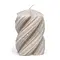RIVIÈRA MAISON RIVIÈRA MAISON - Twisted Pillar Candle flax 6,5x9 - 569620