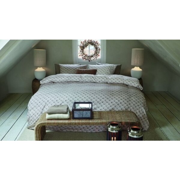 RIVIÈRA MAISON Luxe dekbedovertrek Riviera Maison  Woven Wool – Natural - stijlvol beddengoed in diverse maten voor een warme en elegante slaapkamer