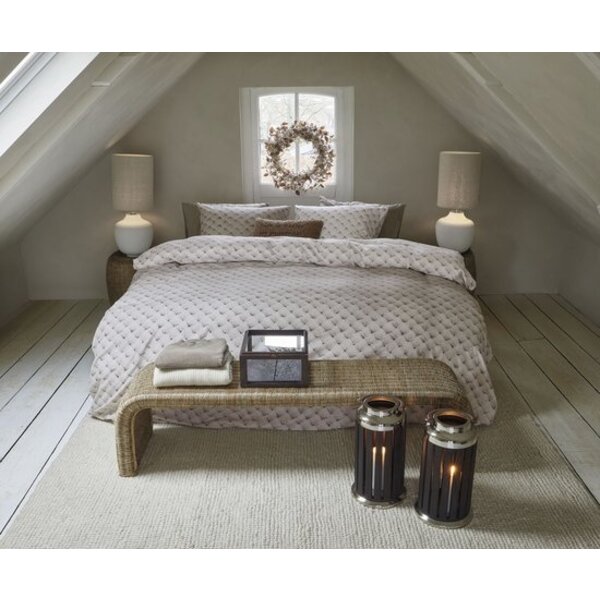 RIVIÈRA MAISON Luxe dekbedovertrek Riviera Maison  Woven Wool – Natural - stijlvol beddengoed in diverse maten voor een warme en elegante slaapkamer
