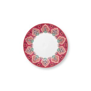 Plate Flower Festival Deco Dark Pink 21cm