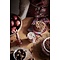 PIP Studio PIP-Studio - Plate Flower Festival Deco Dark Pink 21cm - 51.001.295