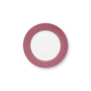 Plate Flower Festival Scallop Dark Pink 26.5cm