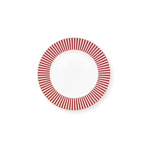 Plate Royal Stripes Dark Pink 21cm