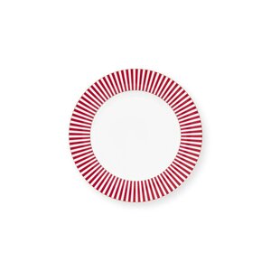 Plate Royal Stripes Dark Pink 26.5cm