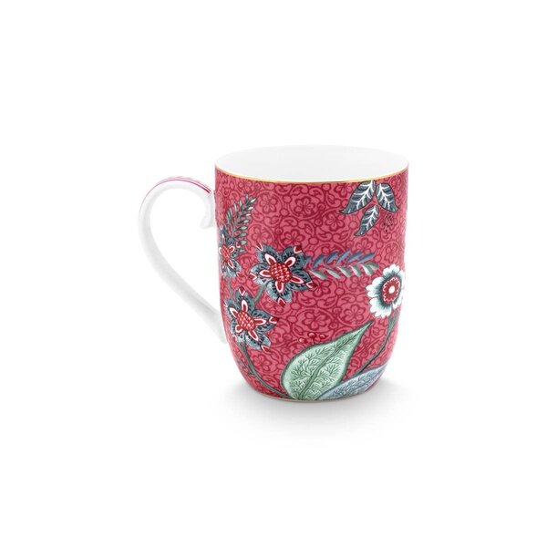 PIP Studio PIP-Studio - Mug Small Flower Festival Scallop Dark Pink 145ml - 51.002.321