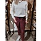 WENDY TRENDY WENDY TRENDY - Pantalon de jogging avec poches latérales - Burgunder359 - 66055D