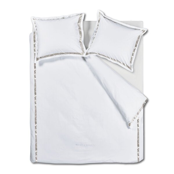 RIVIÈRA MAISON Luxe dekbedovertrek Riviera Maison  Whisper White – stijlvol beddengoed in diverse maten voor een warme en elegante slaapkamer