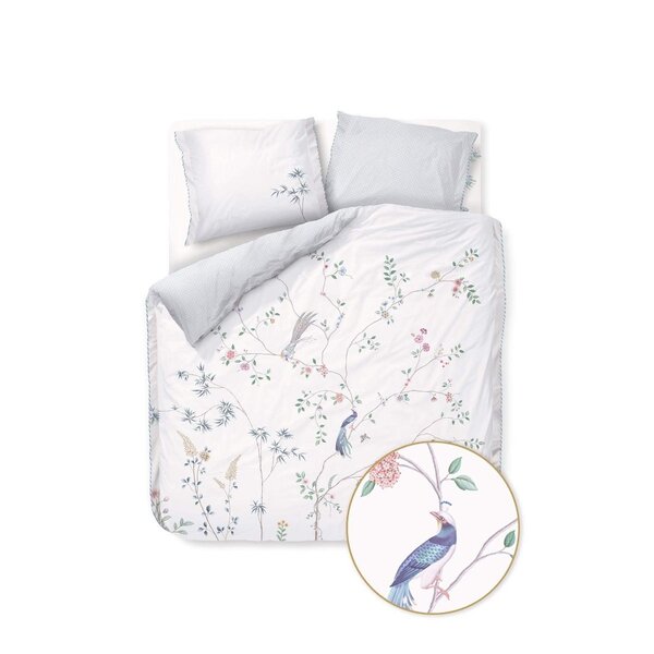 PIP Studio PIP STUDIO - Parure de couette blanche à fleurs de bambou