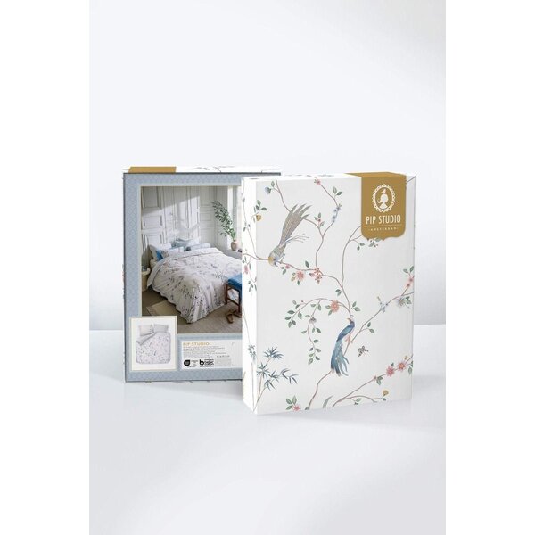 PIP Studio PIP STUDIO - Bettbezug-Set „Bamboo Blossom“ in Weiß