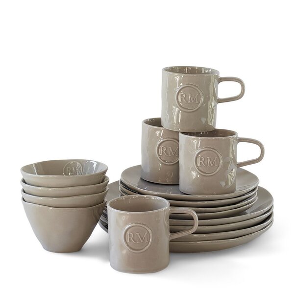 RIVIÈRA MAISON RIVIÈRA MAISON - Portofino Dinnerware Set of 16 flax - 583030