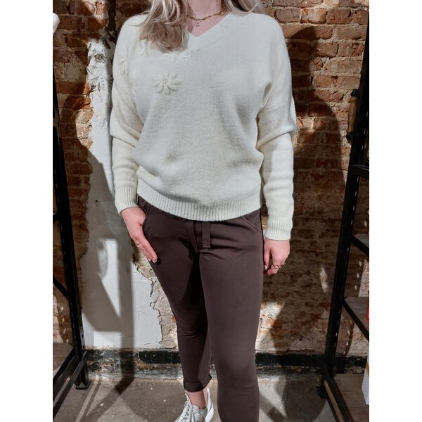 WENDY TRENDY WENDY TRENDY - Pantalon de jogging avec poches latérales - Choco - 340 - 66055D