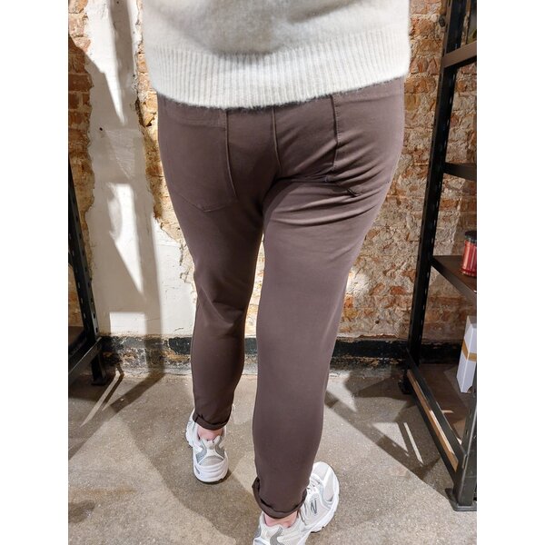 WENDY TRENDY WENDY TRENDY - Jogginghose mit aufgesetzten Taschen - CHOCO - 340 - 68139D