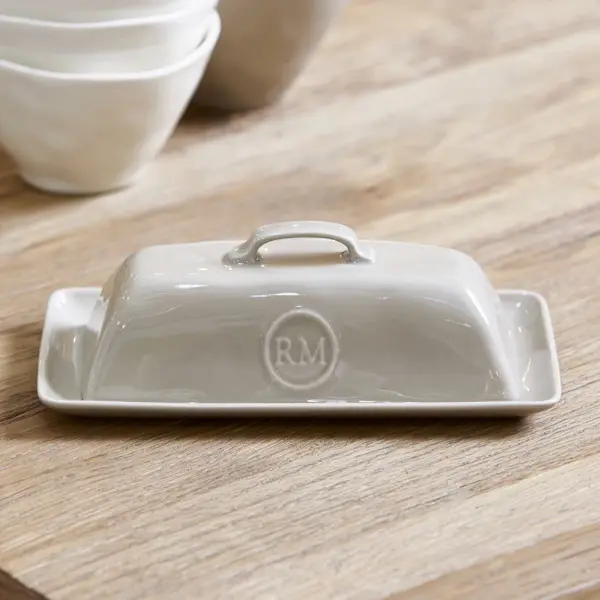 RIVIÈRA MAISON RIVIÈRA MAISON - Portofino Butter Dish flax  - 558310