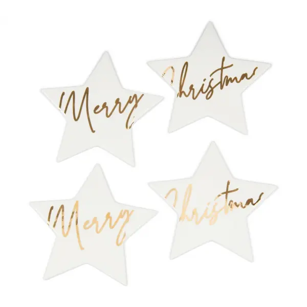 RIVIÈRA MAISON RIVIÈRA MAISON - Merry Christmas Star Coasters 4 pcs - 569070