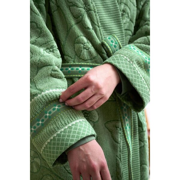 PIP Studio PIP-Studio - Jasmin Jacquard Bathrobe - Green