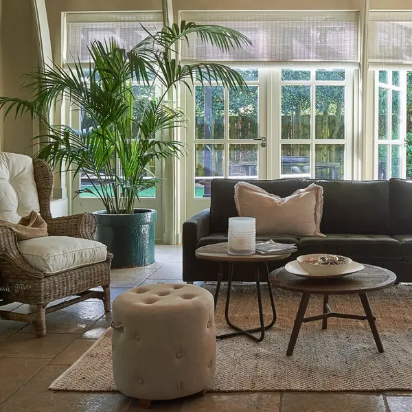 RIVIÈRA MAISON RIVIÈRA MAISON - Bowery Footstool linen Flax - 3464001