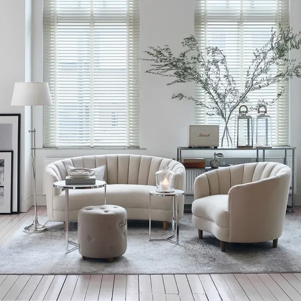 RIVIÈRA MAISON RIVIÈRA MAISON - Bowery Footstool linen Flax - 3464001