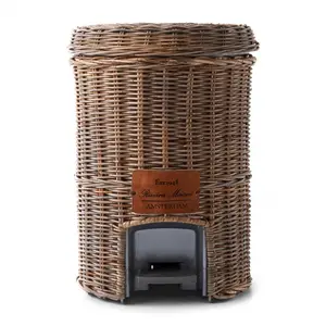 Rustic Rattan Classic Bin - 369010