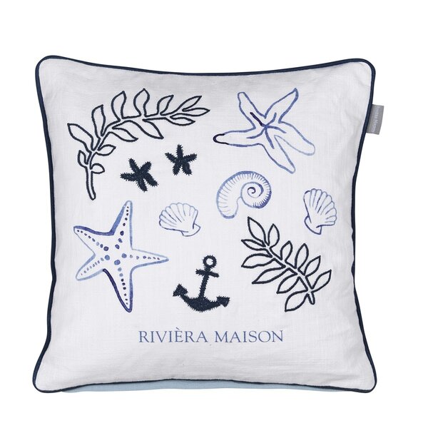 RIVIÈRA MAISON Rivièra Maison Sail Away Zierkissen Blau – 45x45 cm