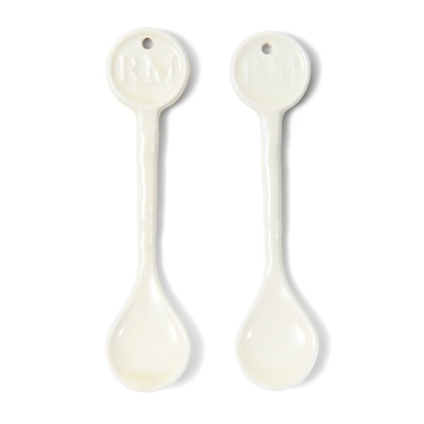 RIVIÈRA MAISON Rivièra Maison Portofino Löffel White 2er-Set – Servierlöffel
