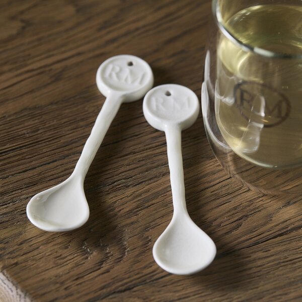 RIVIÈRA MAISON Rivièra Maison Portofino Löffel White 2er-Set – Servierlöffel