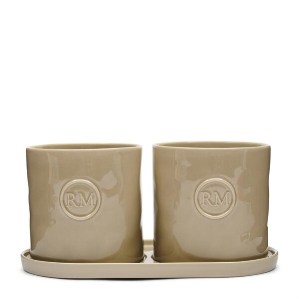 RIVIÈRA MAISON Rivièra Maison Portofino Herbs Kitchen Set – Kruidenpotjes op Plateau