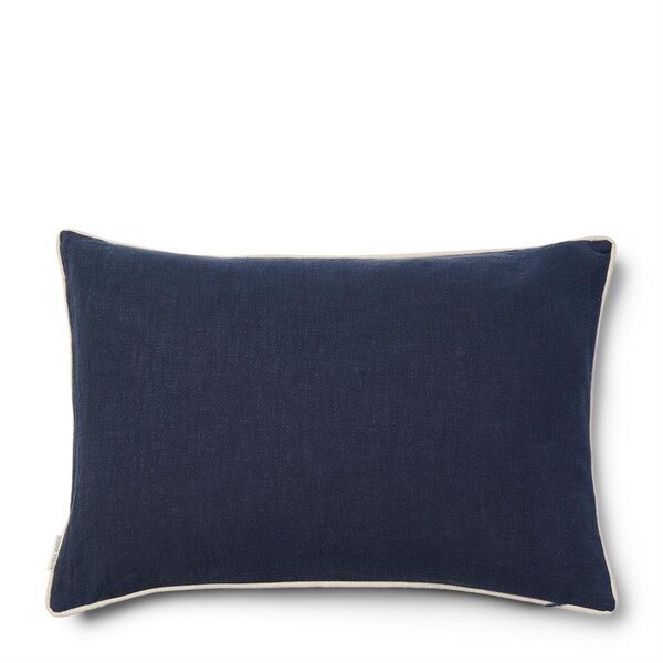 RIVIÈRA MAISON Rivièra Maison Coastal Cord Pillow 65x45 cm – Navy Sierkussen met Logo