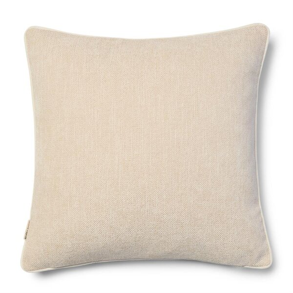 RIVIÈRA MAISON Rivièra Maison RM Lunessa Kissen 50x50 cm – Beige Dekokissen mit 3D-Logo