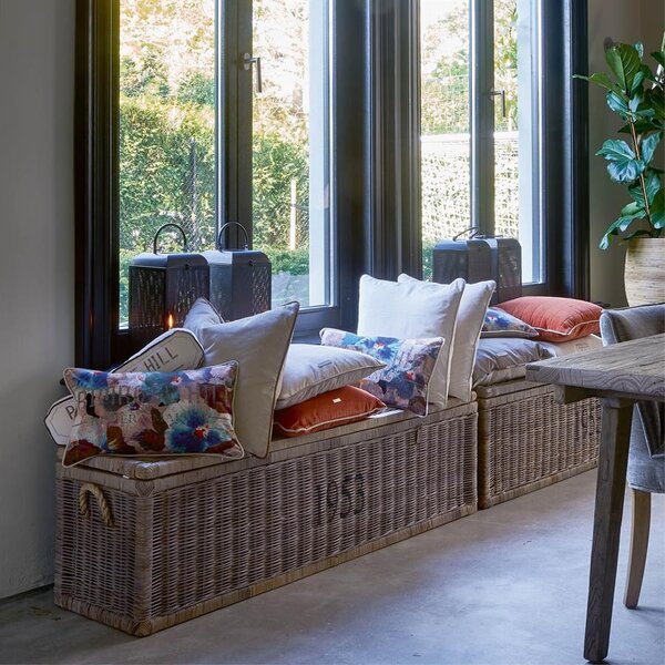 RIVIÈRA MAISON Rivièra Maison Rustic Rattan Cobblers Wharf Trunk – Grote Rotan Opbergkist – 160x40 cm