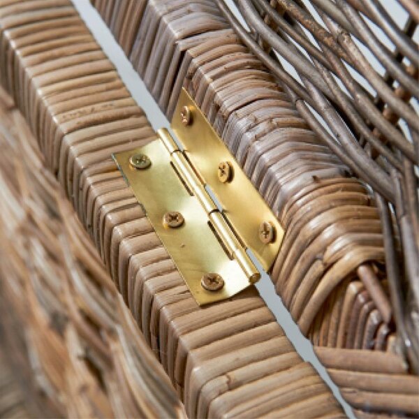 RIVIÈRA MAISON Rivièra Maison Rustic Rattan Cobblers Wharf Trunk – Grote Rotan Opbergkist – 160x40 cm