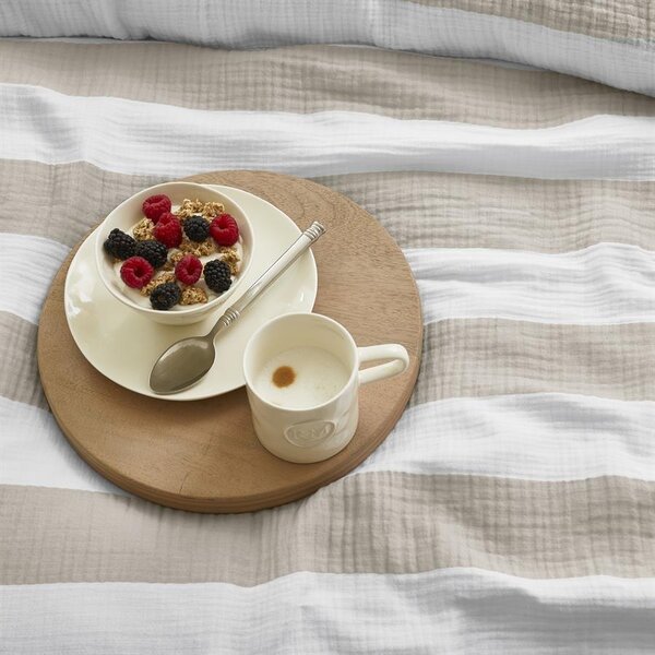 RIVIÈRA MAISON Rivièra Maison Portofino Breakfast Plate White – Porseleinen Ontbijtbord – Ø 20 cm