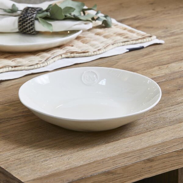 RIVIÈRA MAISON Rivièra Maison Portofino Pasta Plate White – Pastateller Porzellan – Ø 23 cm
