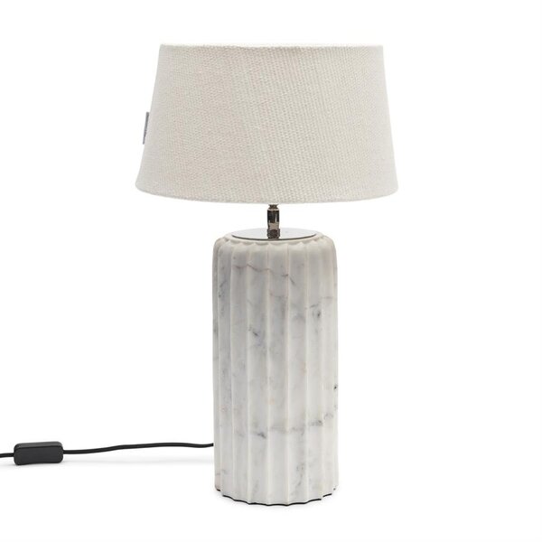 RIVIÈRA MAISON Rivièra Maison Linen Taper Lampshade White 30x17 cm – Witte Linnen Lampenkap