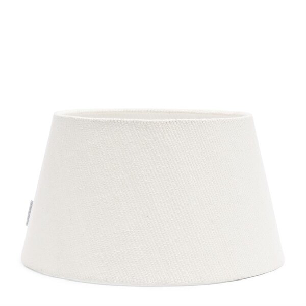 RIVIÈRA MAISON Rivièra Maison Linen Taper Lampshade White 38x21 cm – Grote Witte Linnen Lampenkap