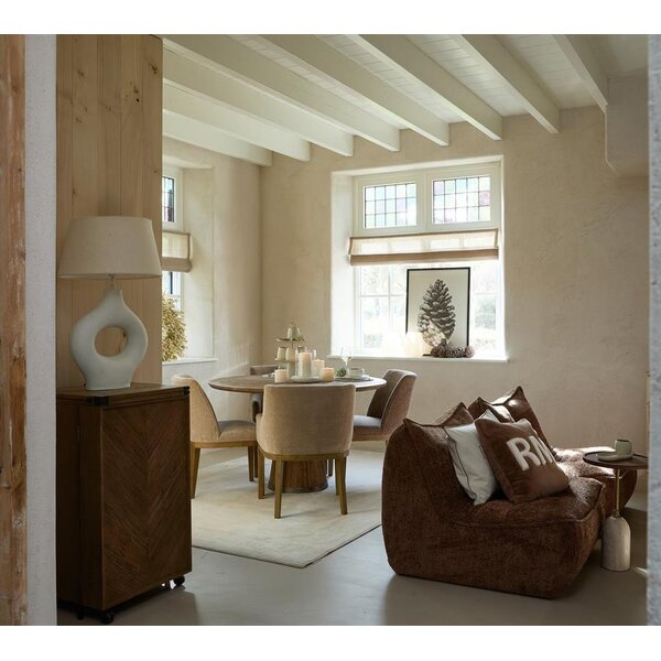 RIVIÈRA MAISON Rivièra Maison Linen Taper Lampshade White 45x25 cm – Extra Grote Witte Linnen Lampenkap