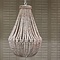 RIVIÈRA MAISON Rivièra Maison Bologna Hängelampe – Perlen-Kronleuchter Mangoholz – Ø 53 cm