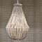 RIVIÈRA MAISON Rivièra Maison Suspension Bologna – Lustre en perles de bois blanc – Ø 53 cm