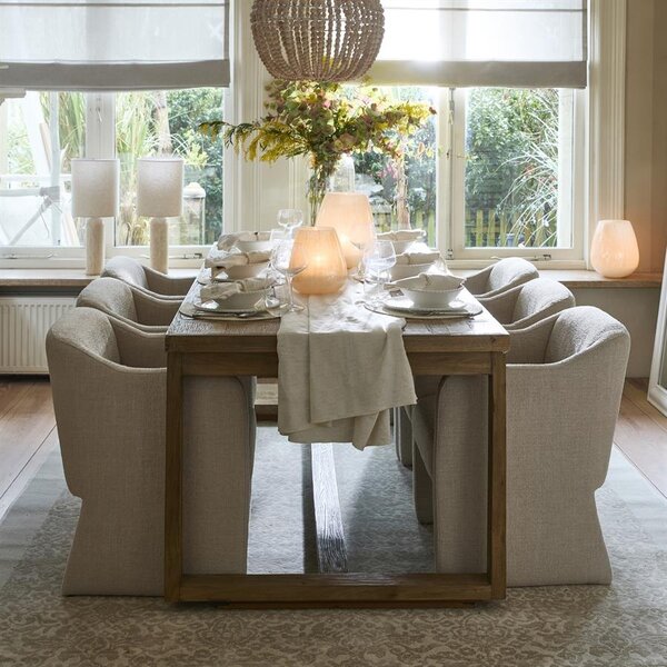 RIVIÈRA MAISON Rivièra Maison Bologna Hängelampe – Perlen-Kronleuchter Mangoholz – Ø 53 cm