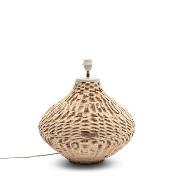 RIVIÈRA MAISON Rivièra Maison Novi Tischlampe – Handgefertigte Rattan-Lampe – Ø 45 cm