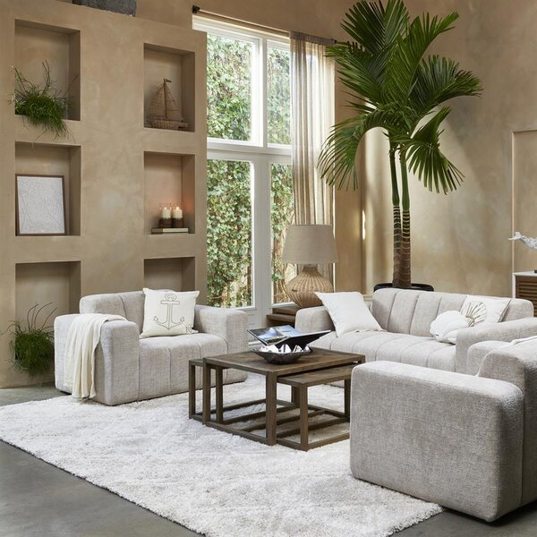 RIVIÈRA MAISON Rivièra Maison Lampe de Table Novi – Pied de Lampe en Rotin Fait Main – Ø 45 cm