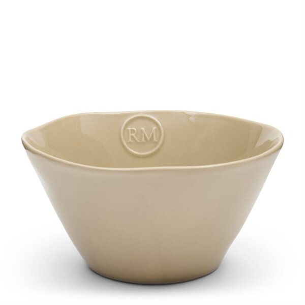 RIVIÈRA MAISON Rivièra Maison Portofino Bowl Flax L – Große Schüssel aus Steinzeug – Ø 17 cm