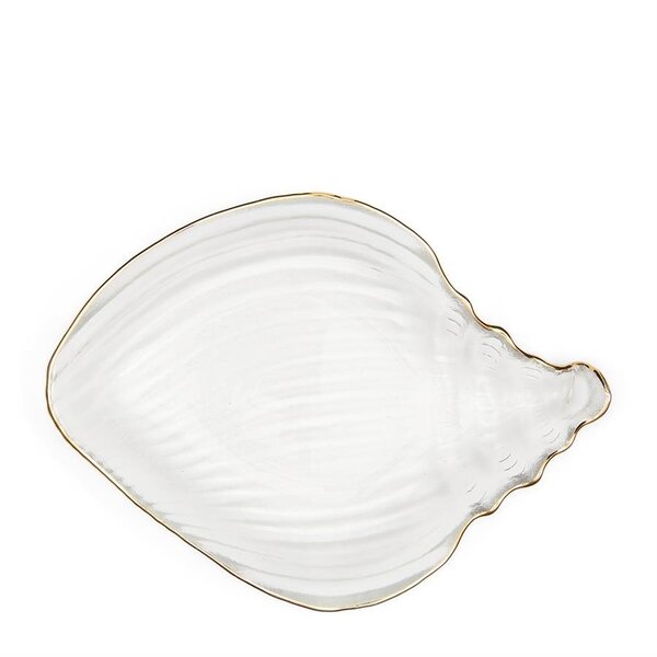 RIVIÈRA MAISON Rivièra Maison Sea Shell Decoration Plate – Handgemaakt Glazen Sierbord – 15 cm