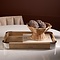 RIVIÈRA MAISON Rivièra Maison Bellwood Tablett 60x40 cm – Mangoholz-Tablett mit Aluminium