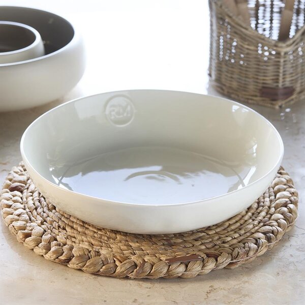 RIVIÈRA MAISON Rivièra Maison Portofino Servierschale Weiß – Große Schüssel – Ø 32 cm