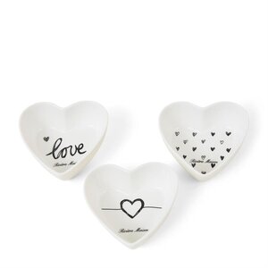 Rivièra Maison Coupelles Lovely Heart – Lot de 3 – Blanc
