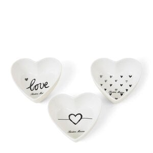 Rivièra Maison Lovely Heart Bowls – Set van 3 – Wit