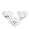 RIVIÈRA MAISON Rivièra Maison Lovely Heart Bowls 3 pcs – Handbeschilderde Porseleinen Hartjesschaaltjes