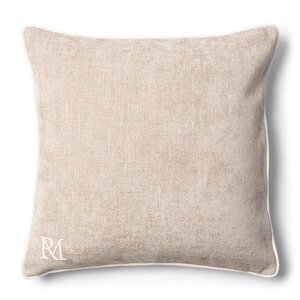 Rivièra Maison Coussin RM Monogram Aveiro – Flax – 60x60 cm