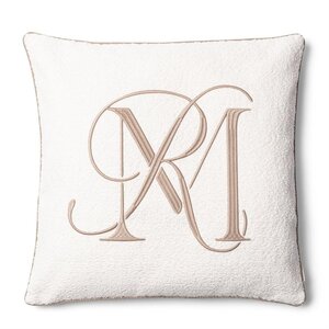 Rivièra Maison RM Bouclé Sierkussen – Wit – 60x60 cm