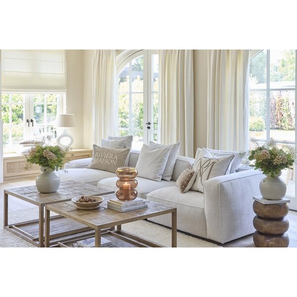 RIVIÈRA MAISON Rivièra Maison Coussin RM Bouclé 60x60 cm – Coussin Luxe avec Garnissage